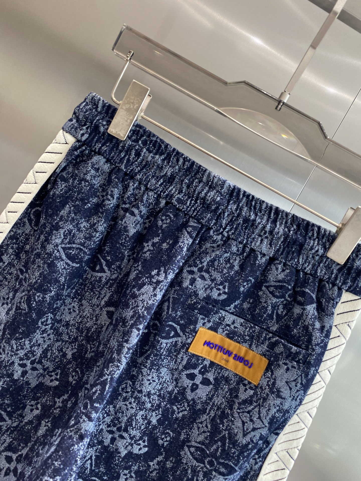 Dark blue patterned shorts