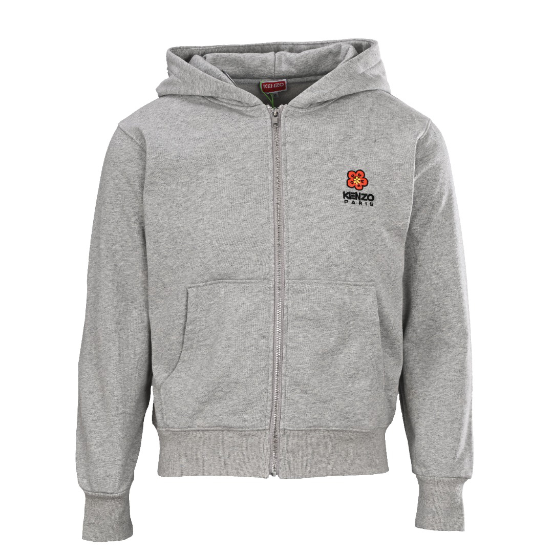 Begonia Flower Zipper Hoodie