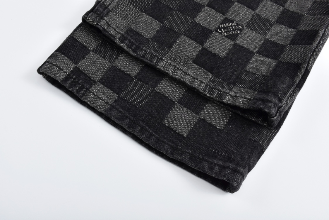 Early Spring Mosaic Checkered Jeans