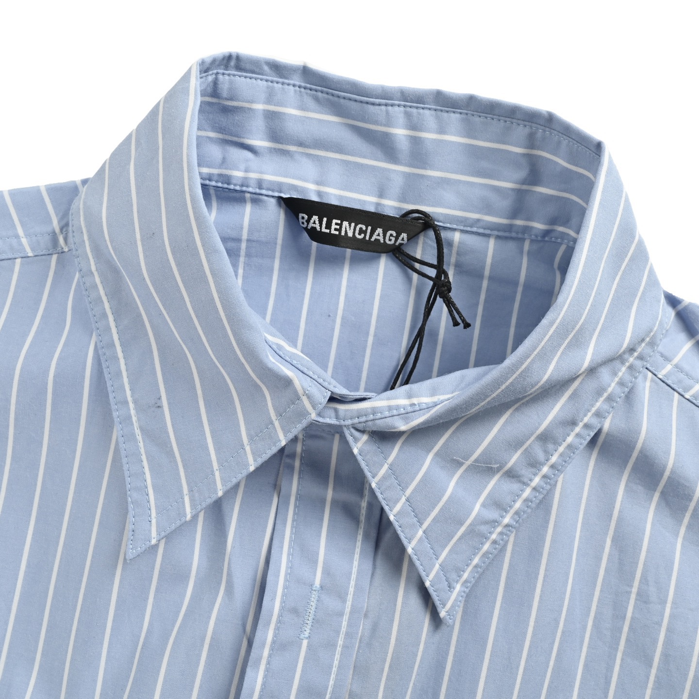 Embroidered Pocket Striped Short Sleeve Shirt