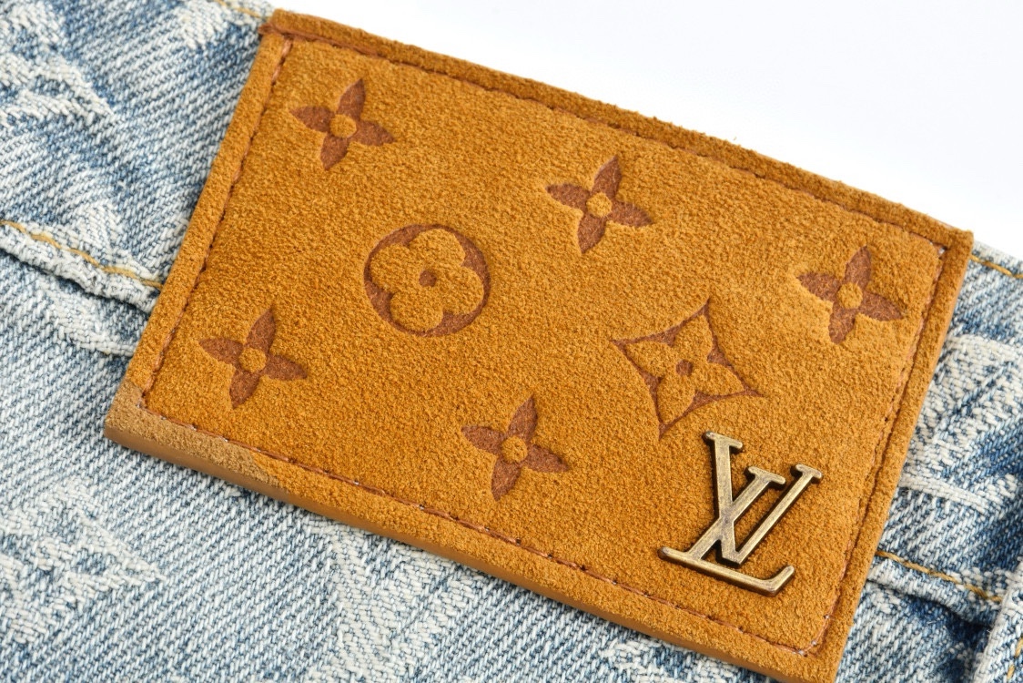 Macaron Embroidered Jacquard Jeans