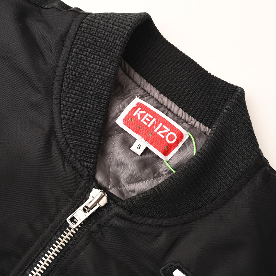 Tiger head embroidered flight suit