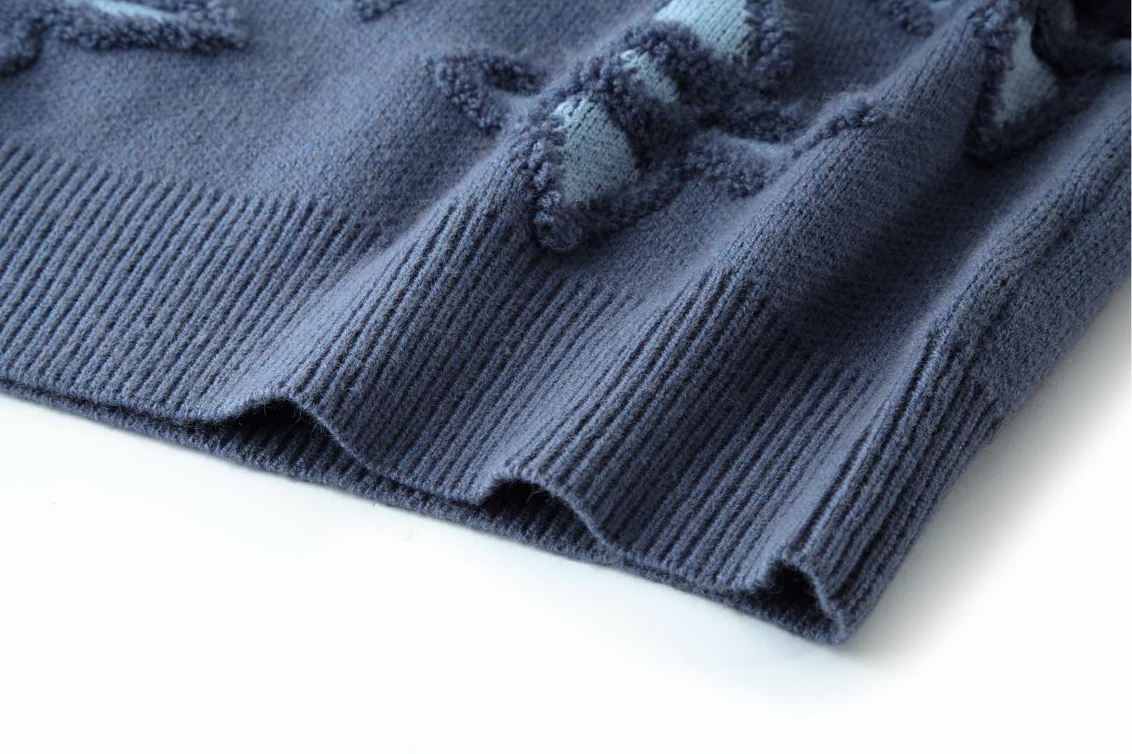 25SS Textured Jacquard Knit Sweater