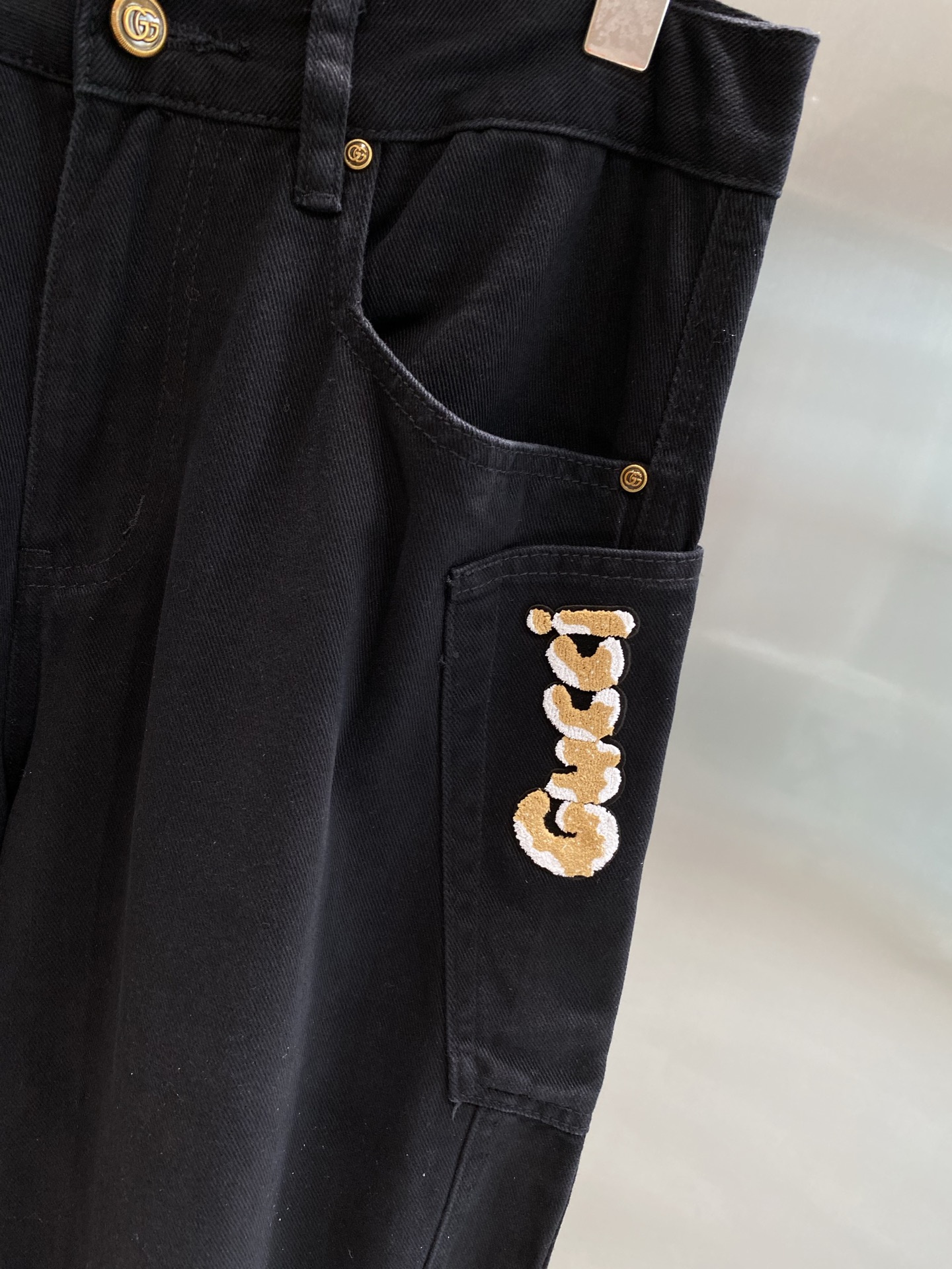 GG Black Denim Jeans