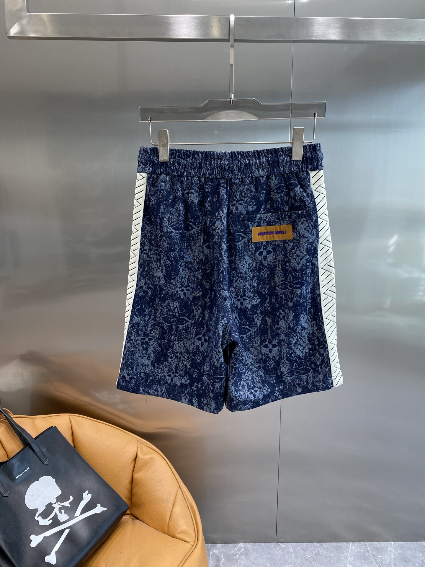 Dark blue patterned shorts