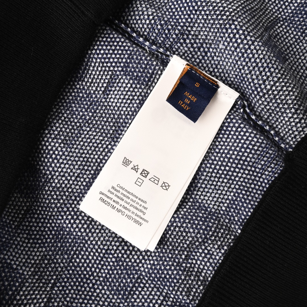 Gradient Mosaic Jacquard Ribbed Knit Sweater