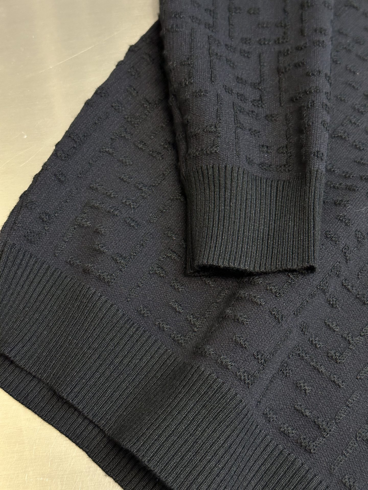 All-over FF Jacquard Knit Sweater