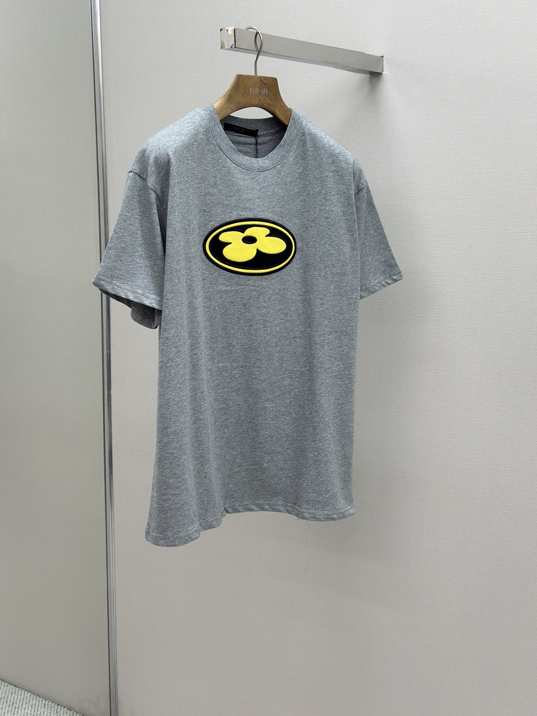 Yellow Small Floral Embroidered T-Shirt