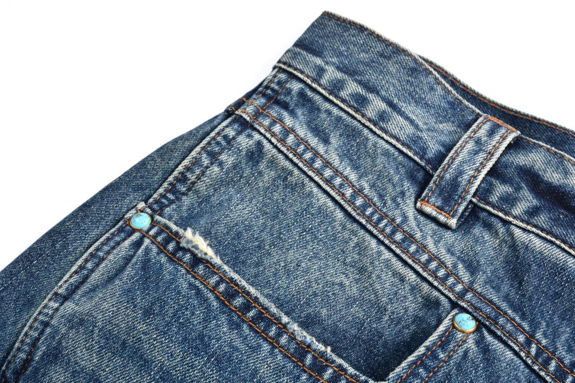 24FW Turquoise Utility Denim Pants