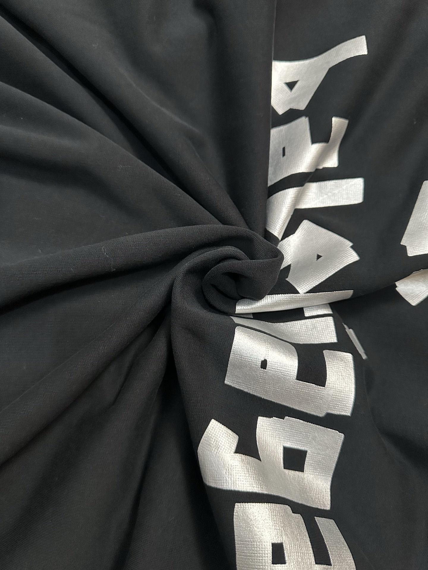 Masking Tape and Silver Tape Patchwork Hoodie