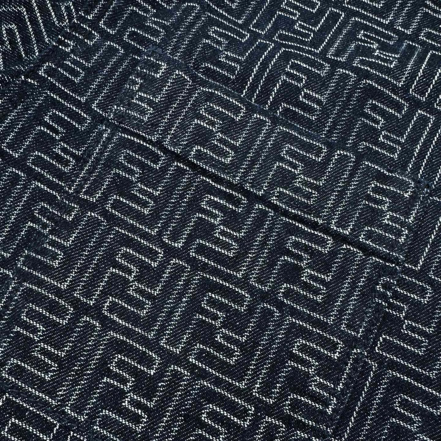 FENDI all-over print jacquard denim jacket