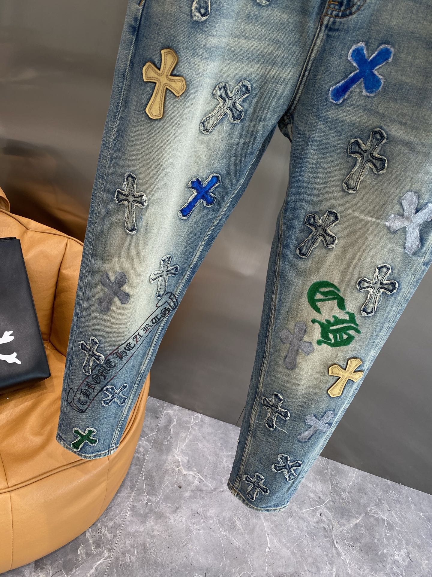 Washed Durable Denim Jeans