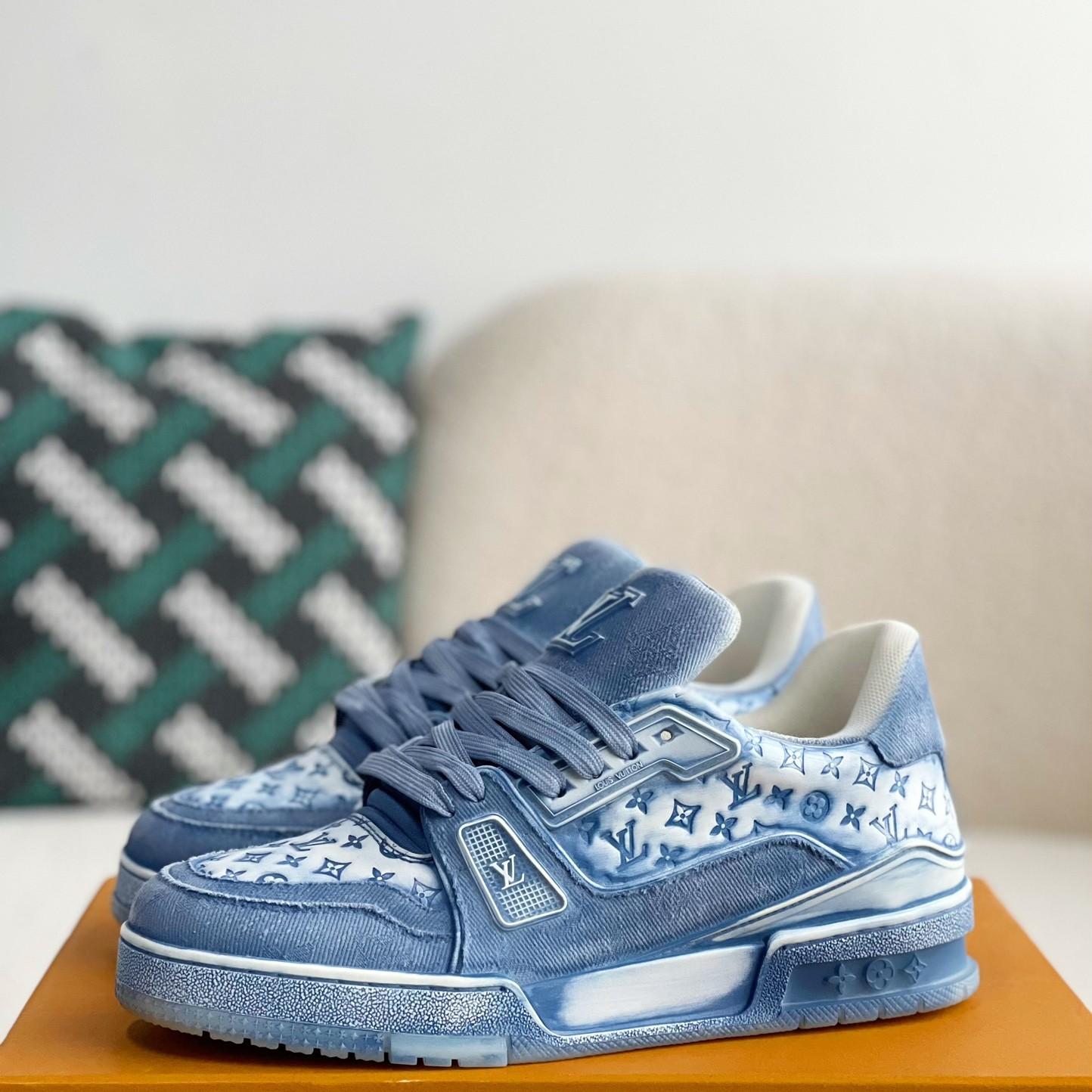 Blue TRAINER Basketball Sneakers