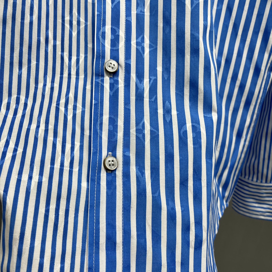 LU Patchwork Striped Shirt