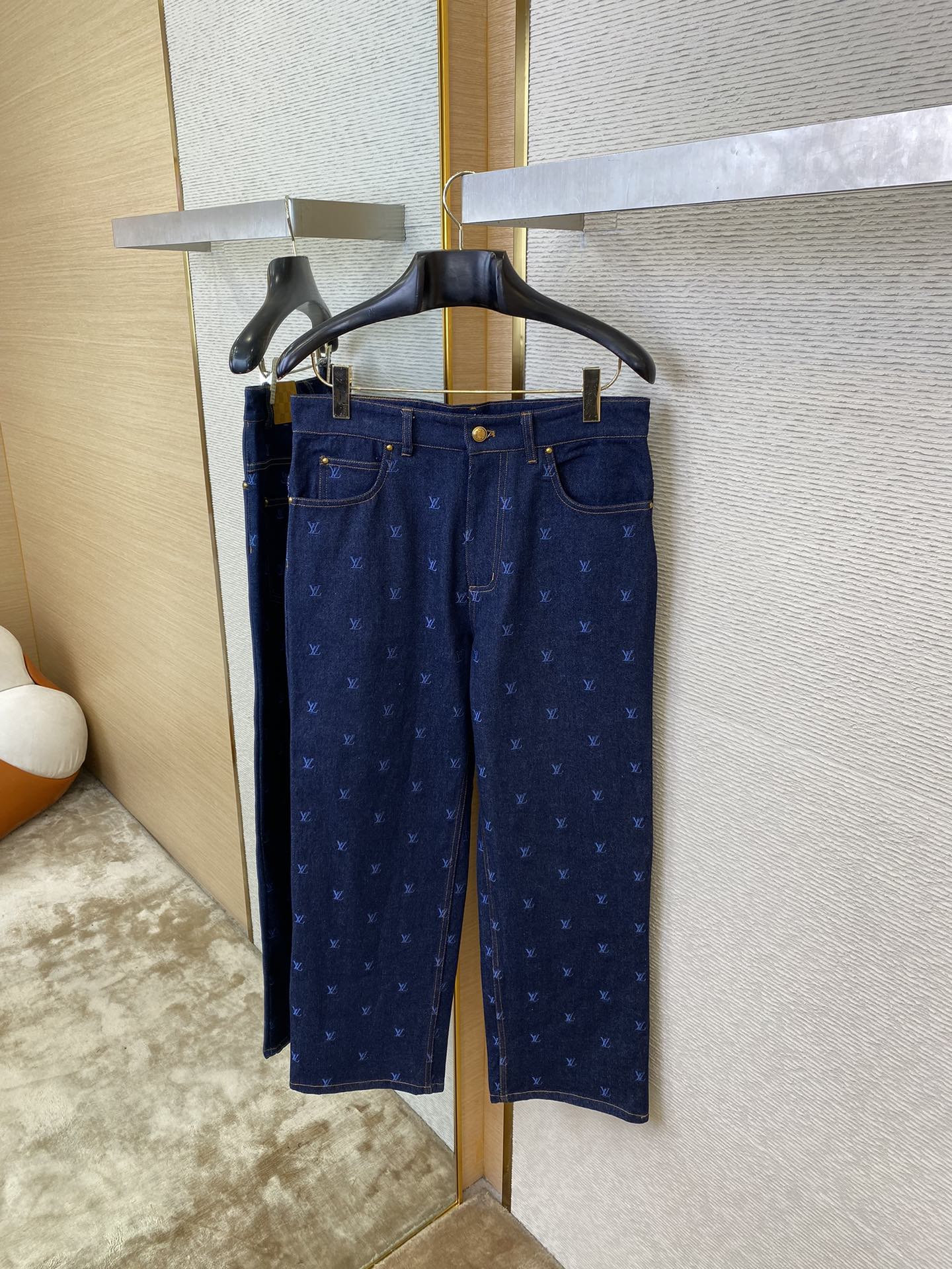 Logo Embroidered Jeans