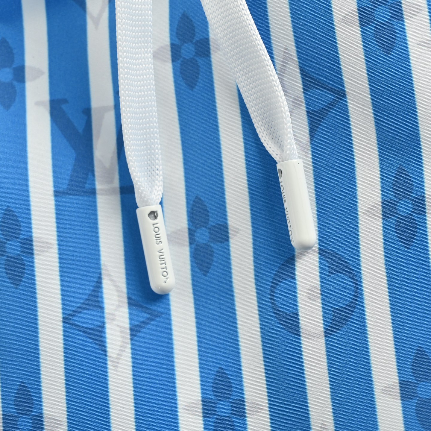 25SS Jacquard Monogram Blue Striped Shorts