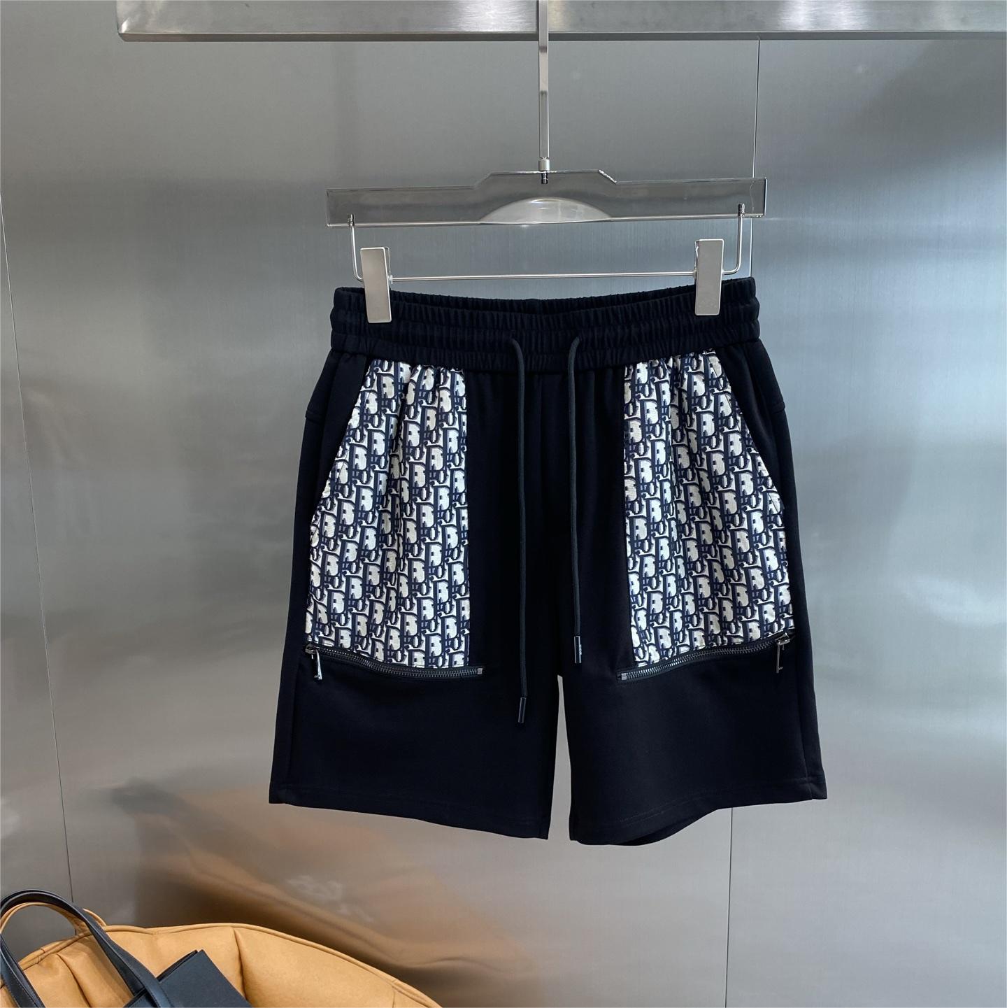 Patchwork Pocket Shorts