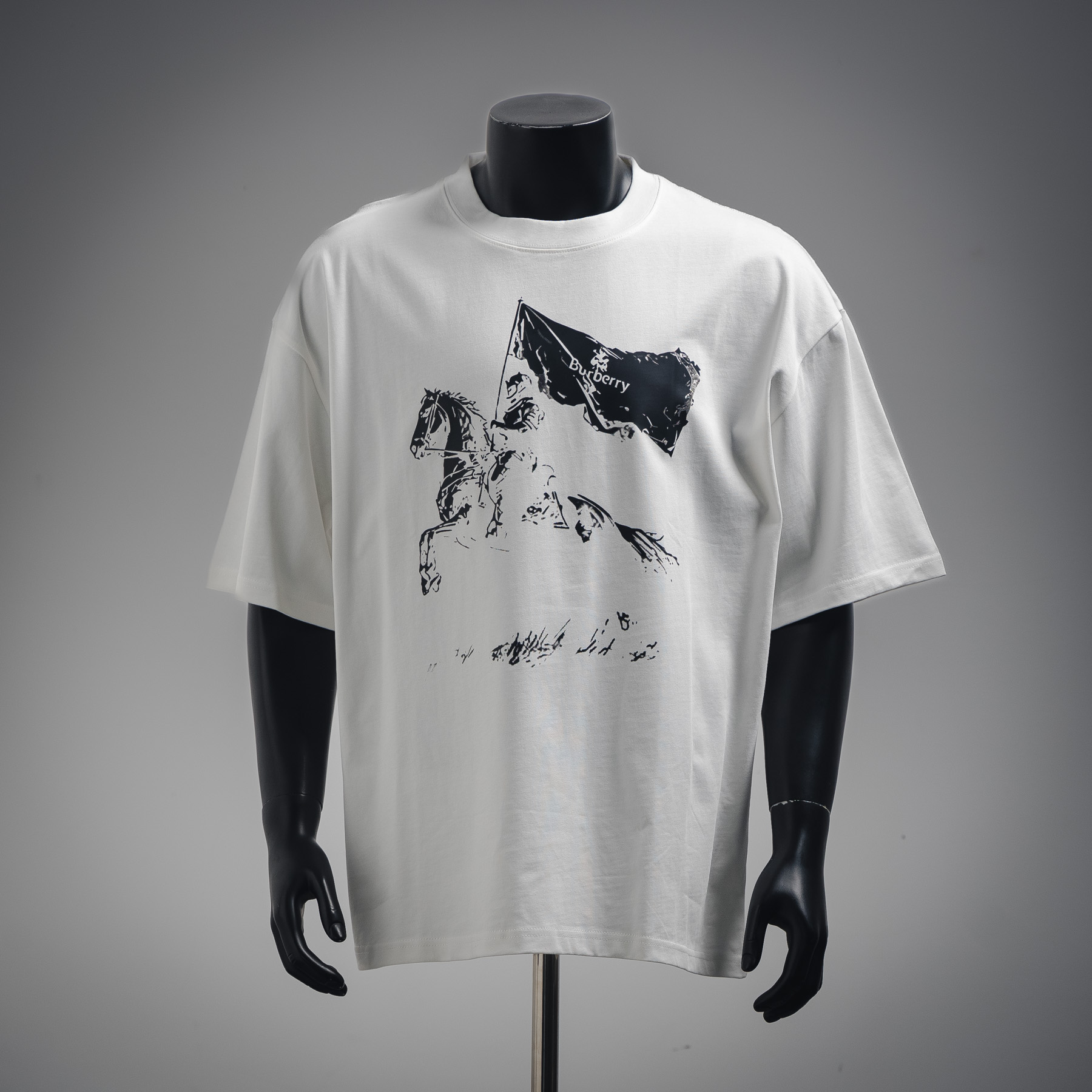 25SS Vintage War Horse Graphic T-Shirt