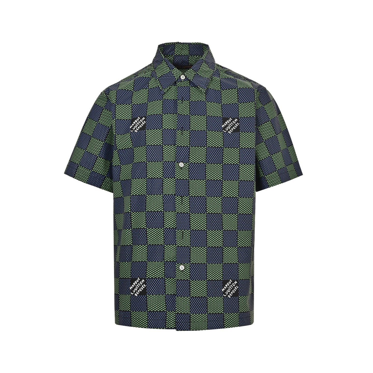25SS Damier Check Short-Sleeve Shirt