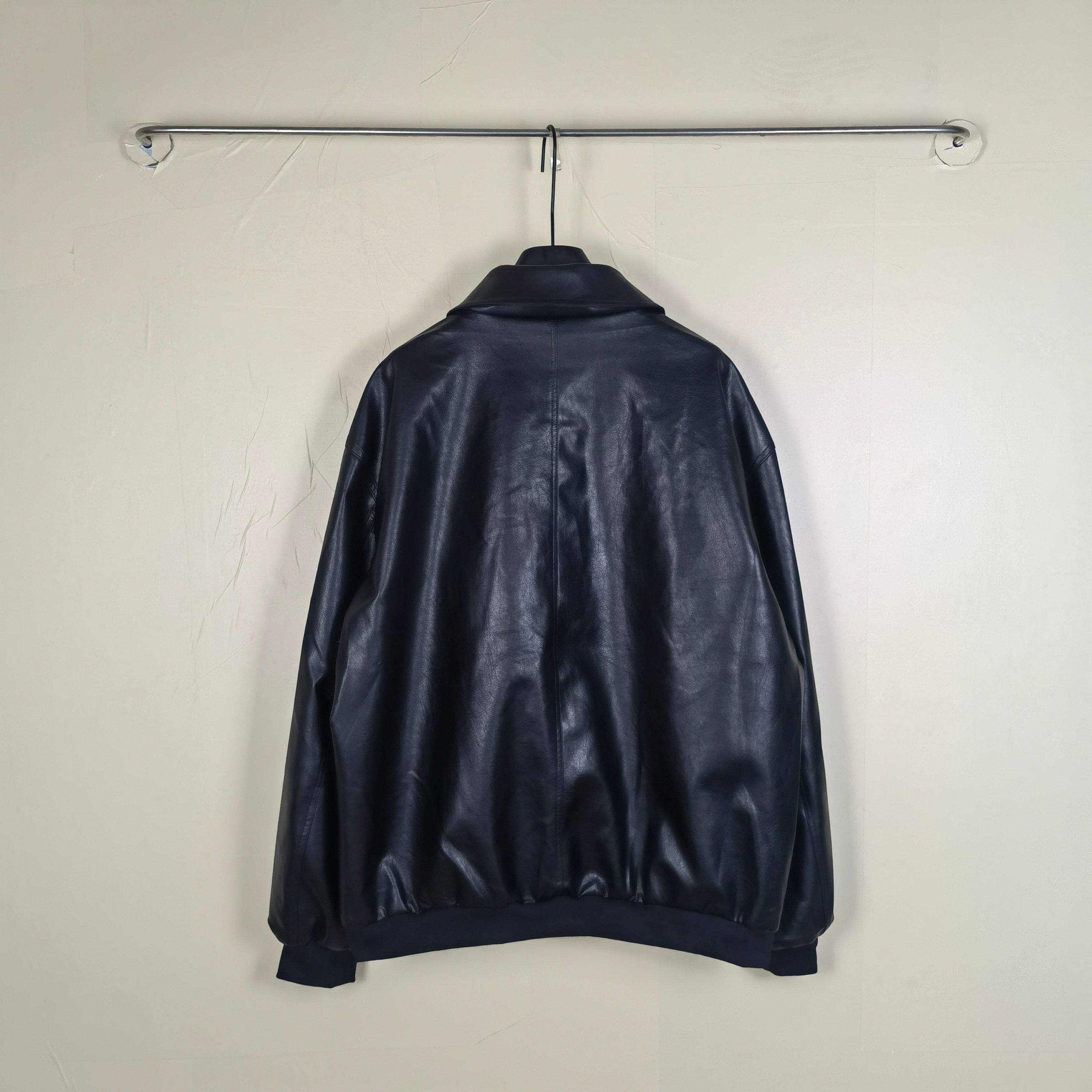 Embroidered Round Patch Bomber Jacket