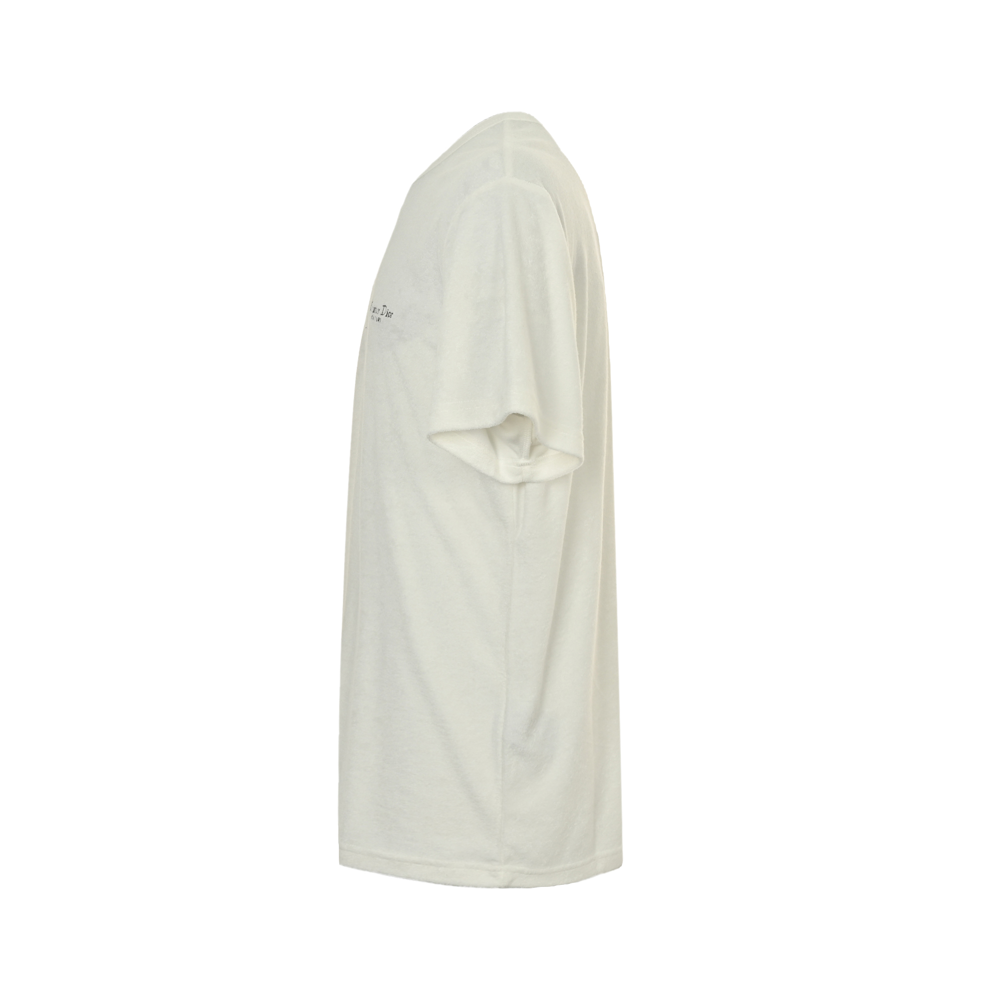 Embroidered Terry Fabric T-Shirt