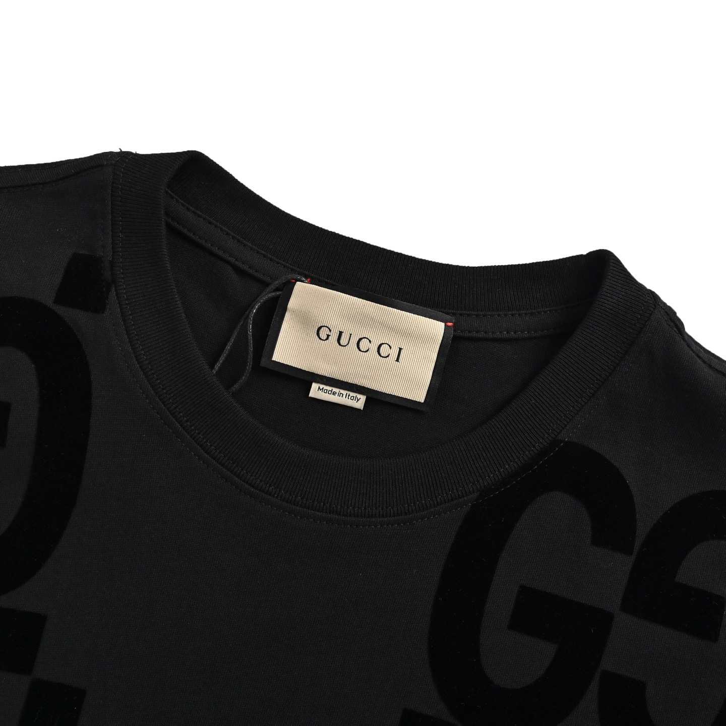 25SS Double G Flocked T-Shirt