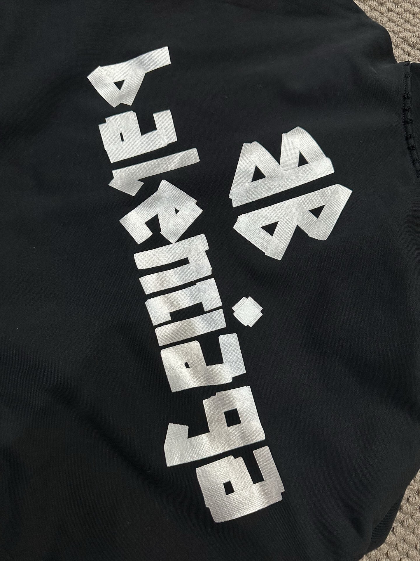 Masking Tape and Silver Tape Patchwork Hoodie