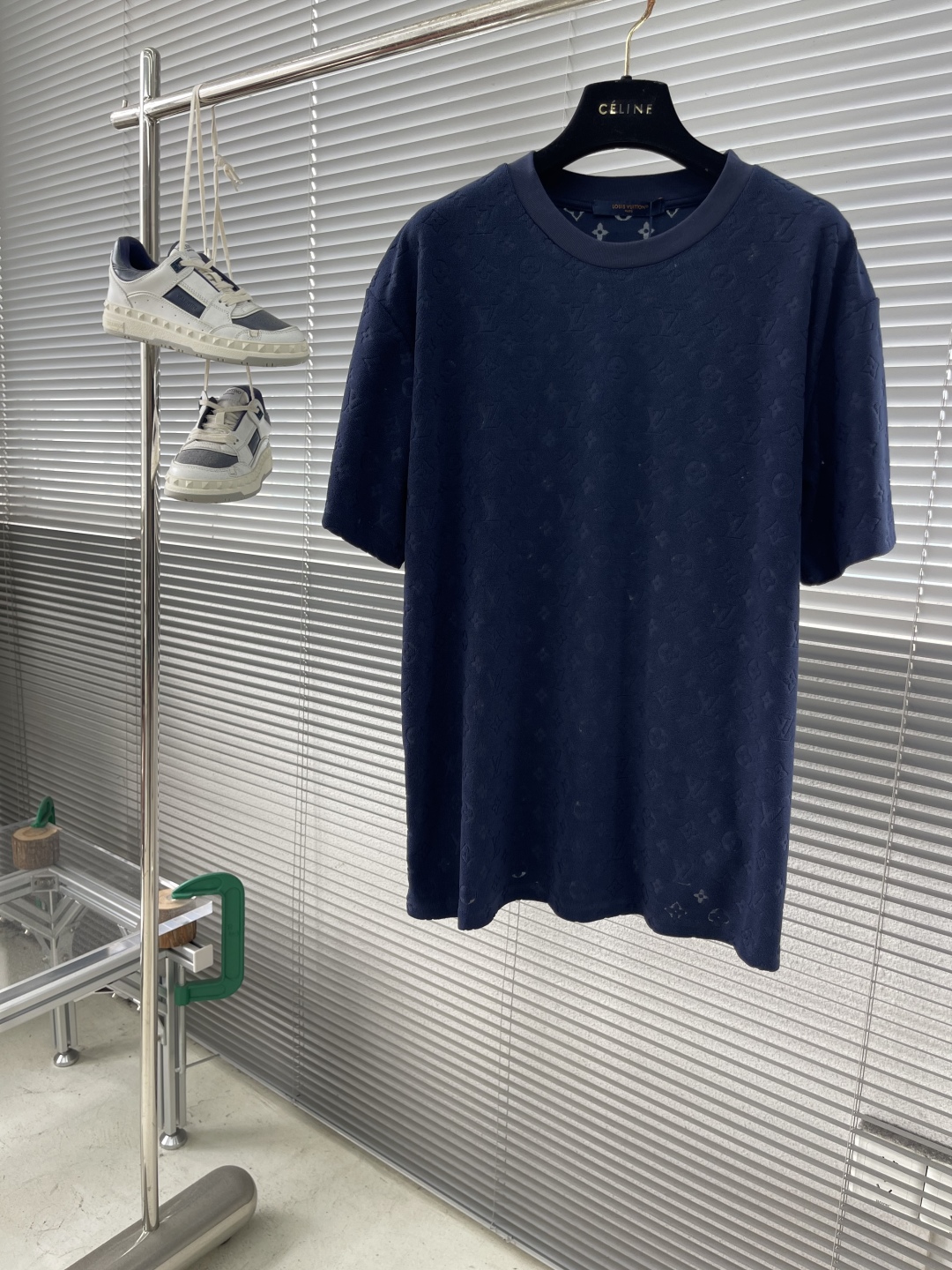 25SS All-over Vintage Monogram Terry Crew Neck T-Shirt