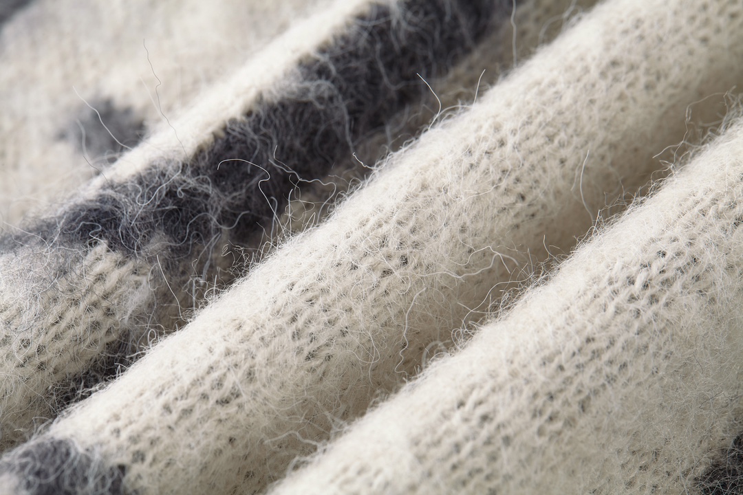 Reversible Mohair Cardigan Sweater