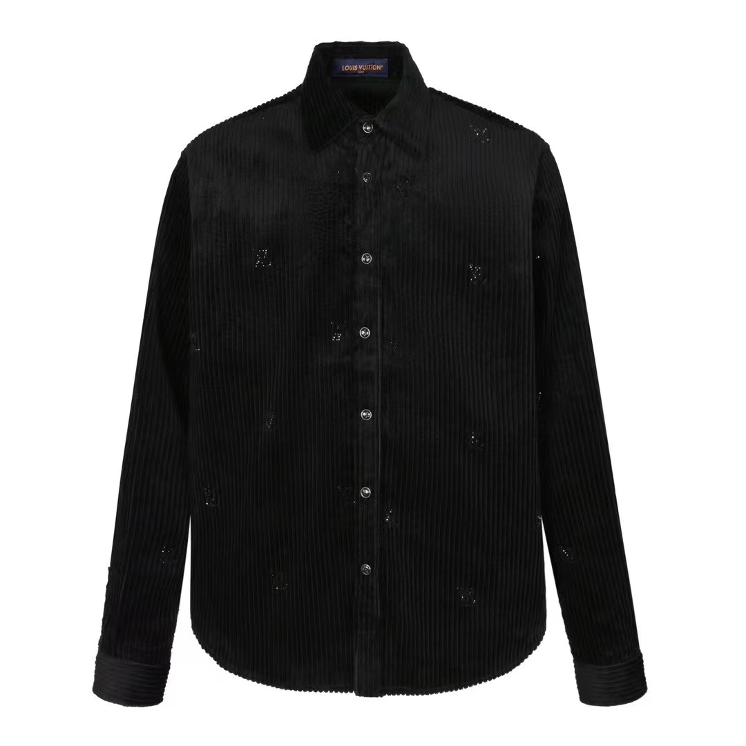 Button-up Corduroy Long Sleeve Shirt