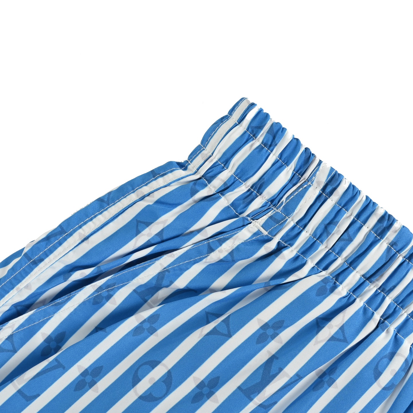 25SS Jacquard Monogram Blue Striped Shorts