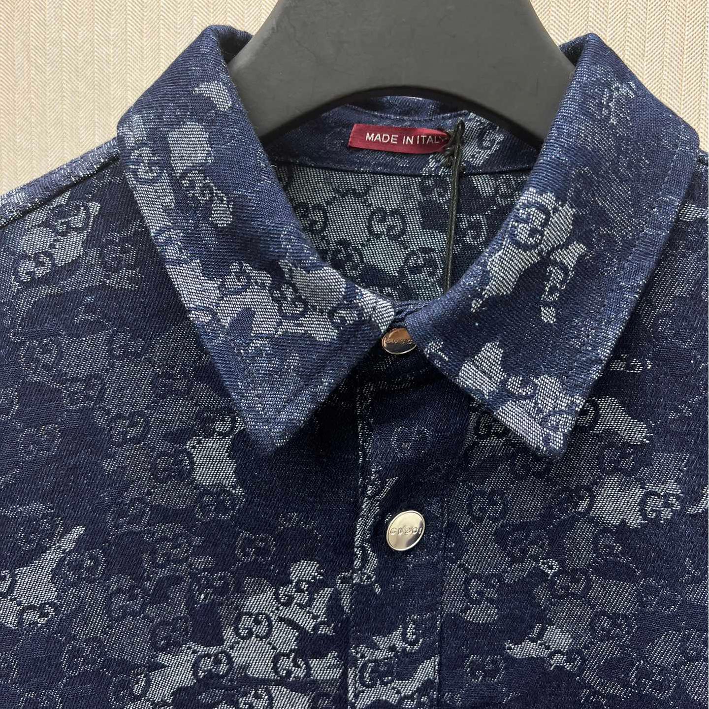 Dark Blue Jacquard Jackets