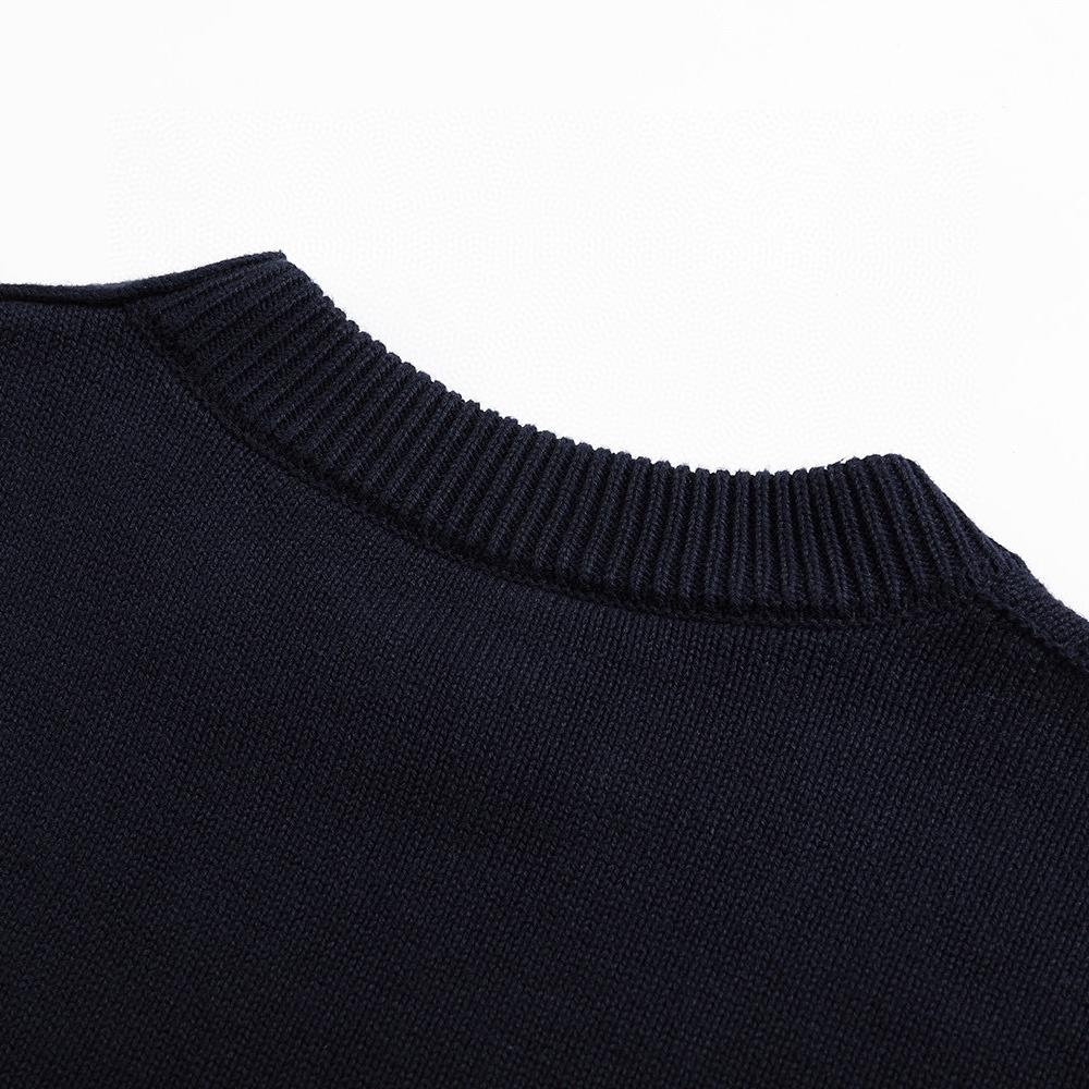 conch embroidered diamond sweater