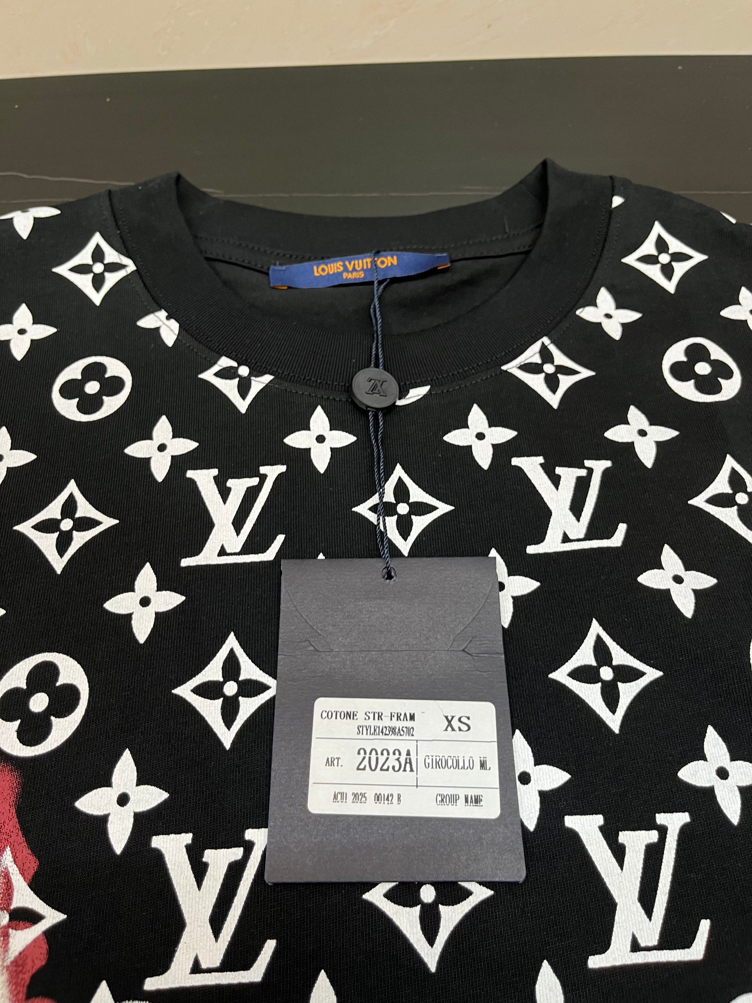 All-over Printed Flame Cloud Crew Neck T-Shirt