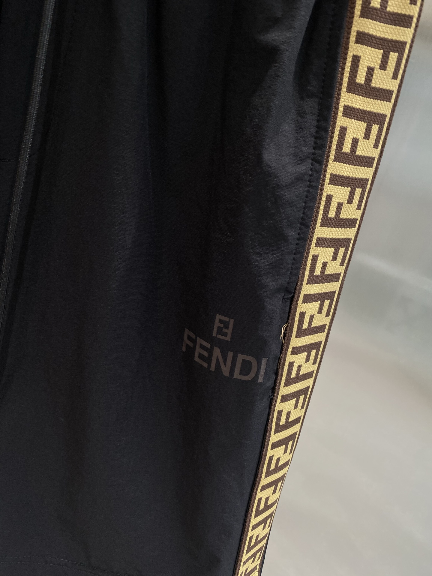 Black Side Printed Shorts