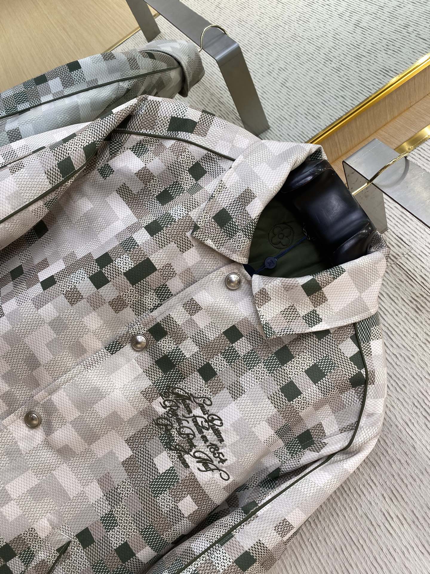 Year of the Snake Limited Edition Plaid Embroidered Coat Jacket