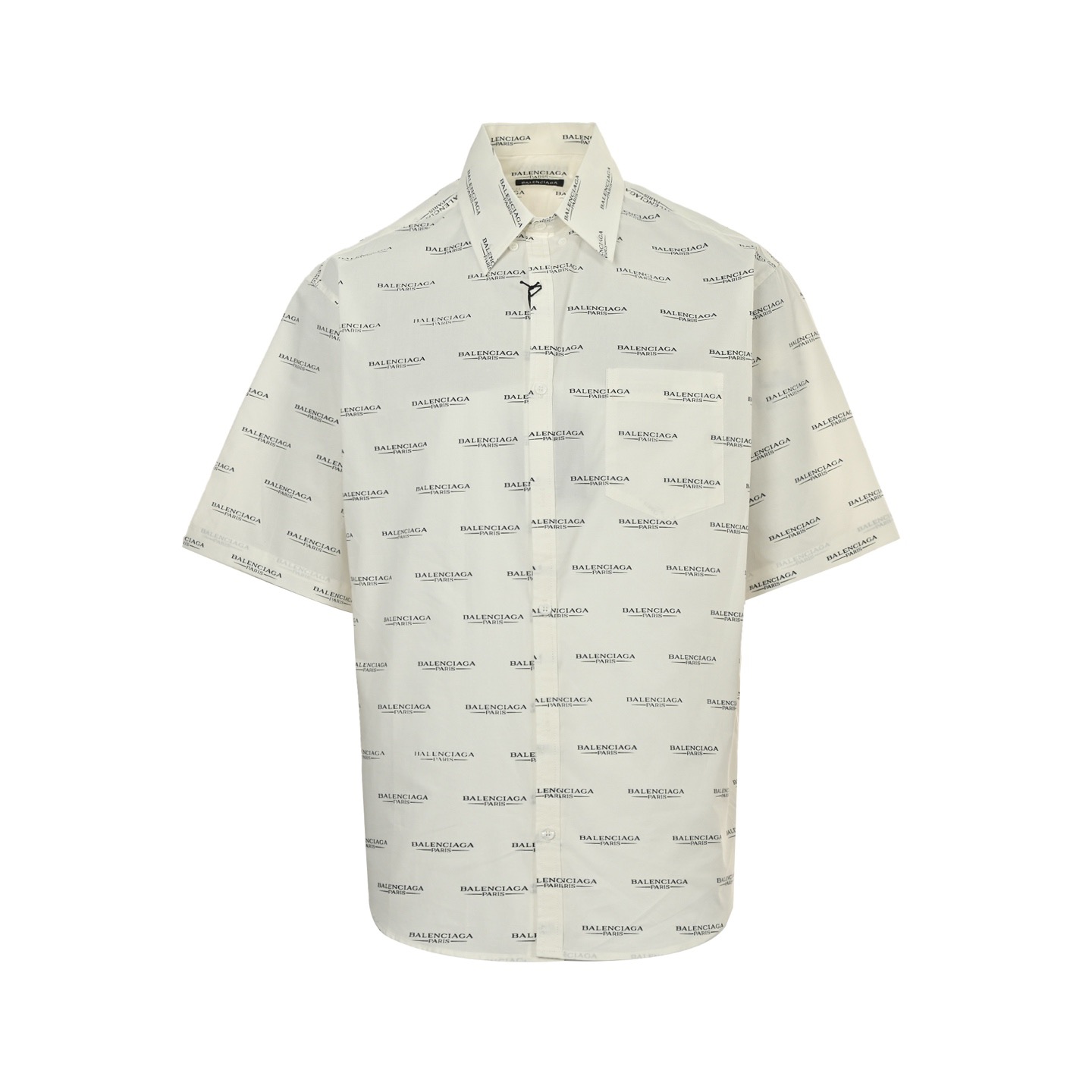 25ss All-over Print Letter Logo Short Sleeve Shirt