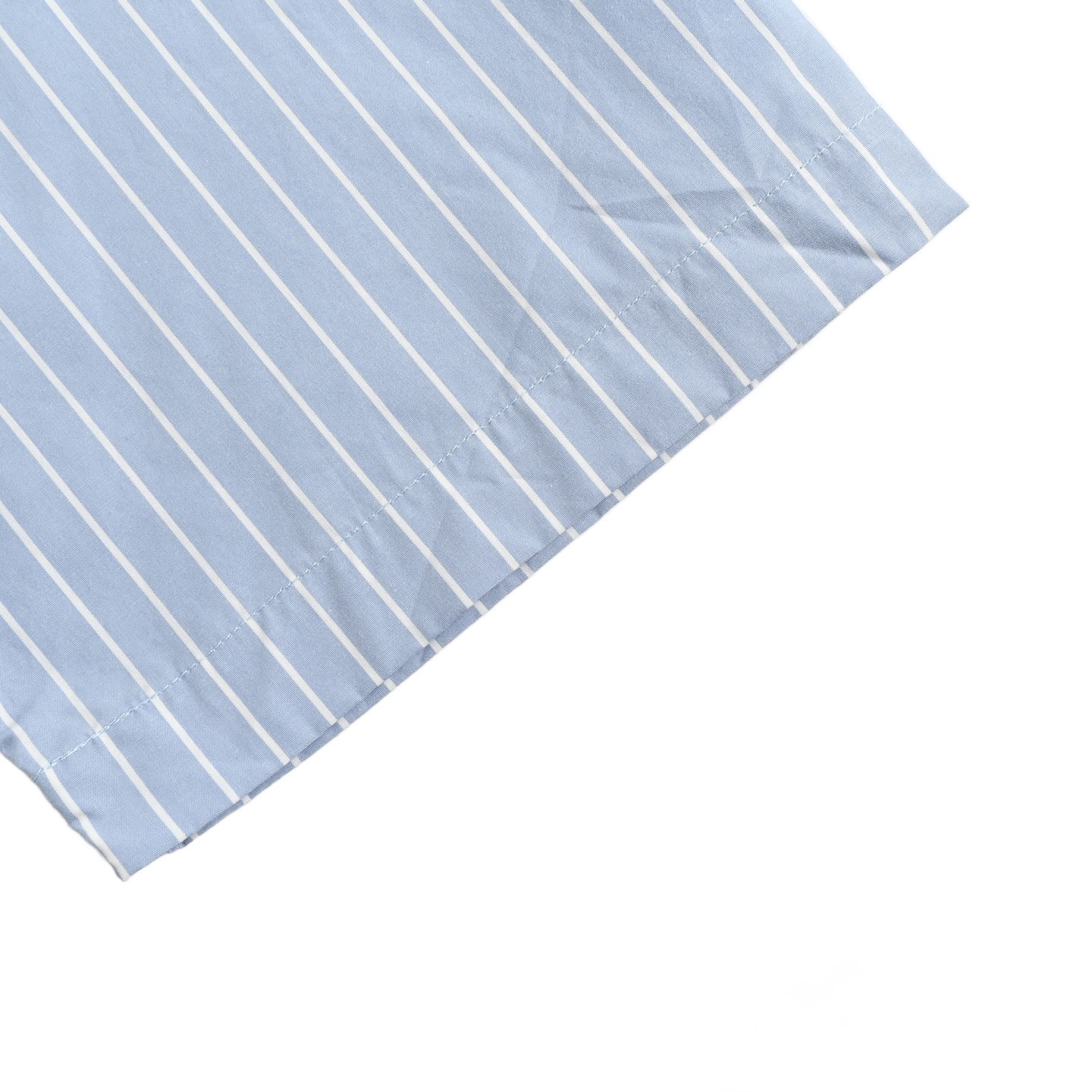 Embroidered Pocket Striped Short Sleeve Shirt