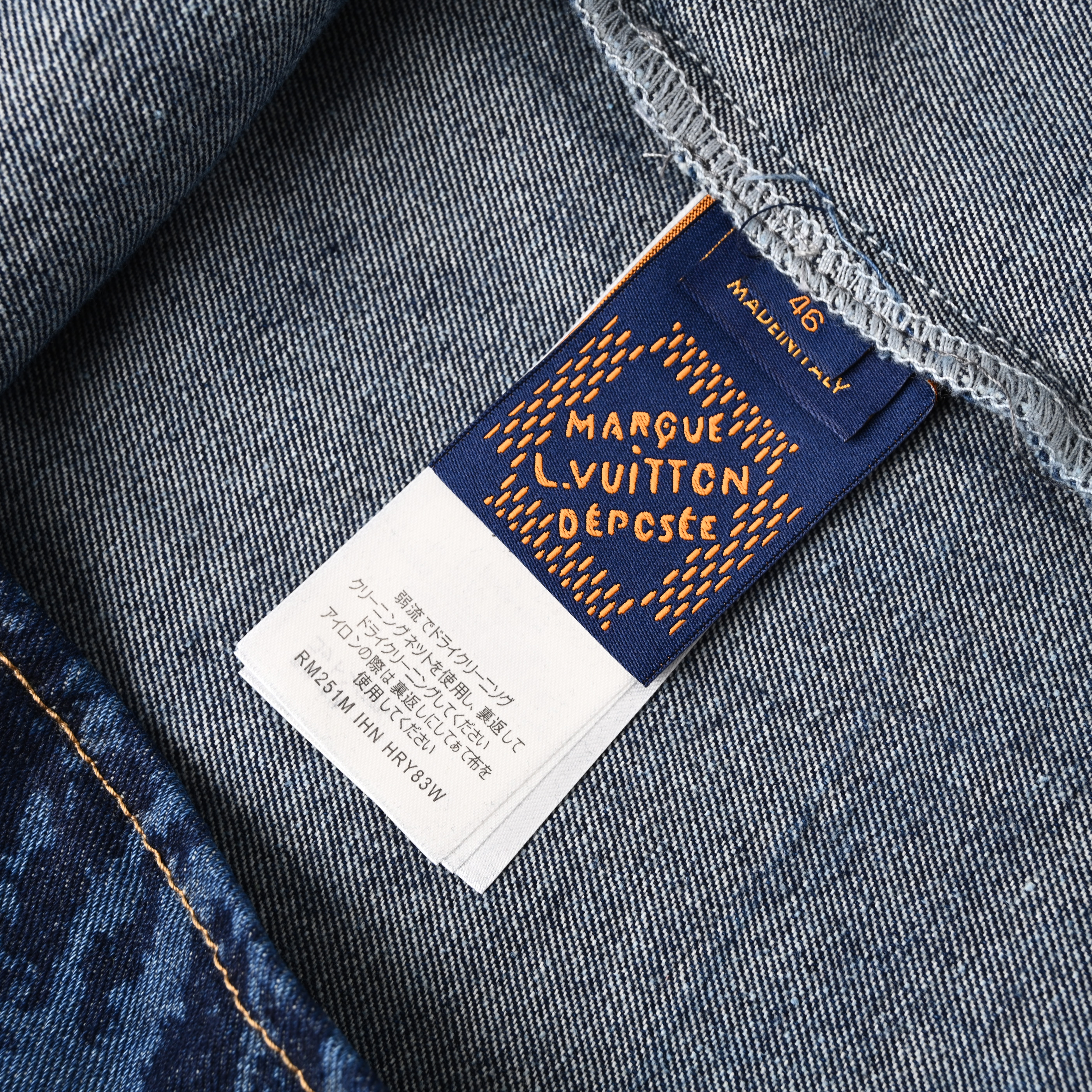 Dark denim short-sleeved shirt