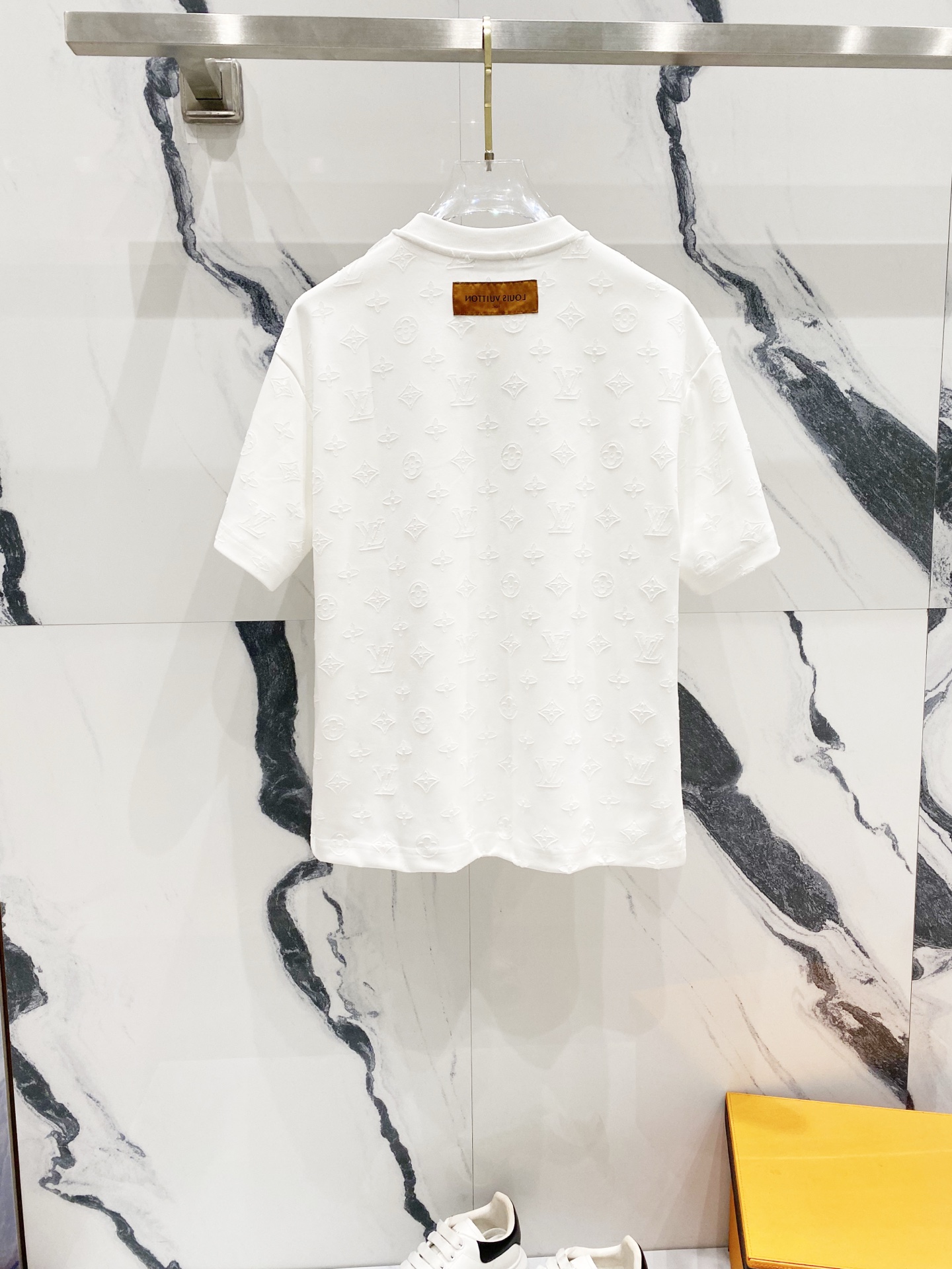 All-over Embroidered Printed Lettering T-shirt