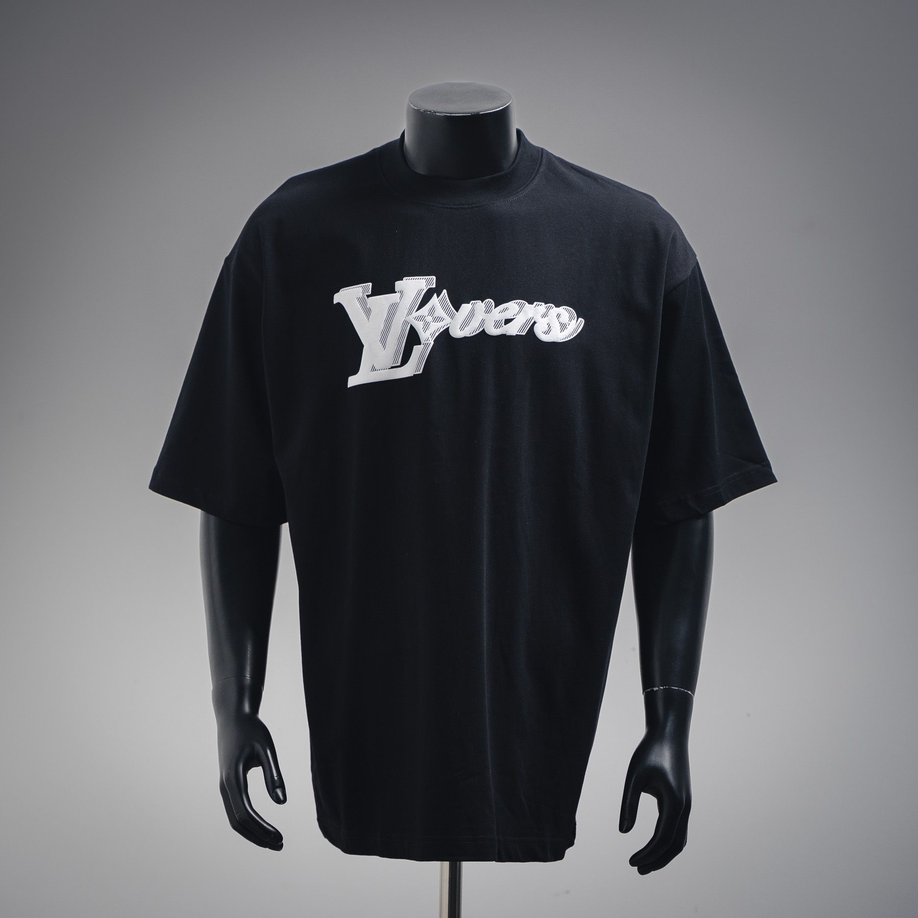 25SS Overlapping Letter Print Short Sleeve T-Shirt