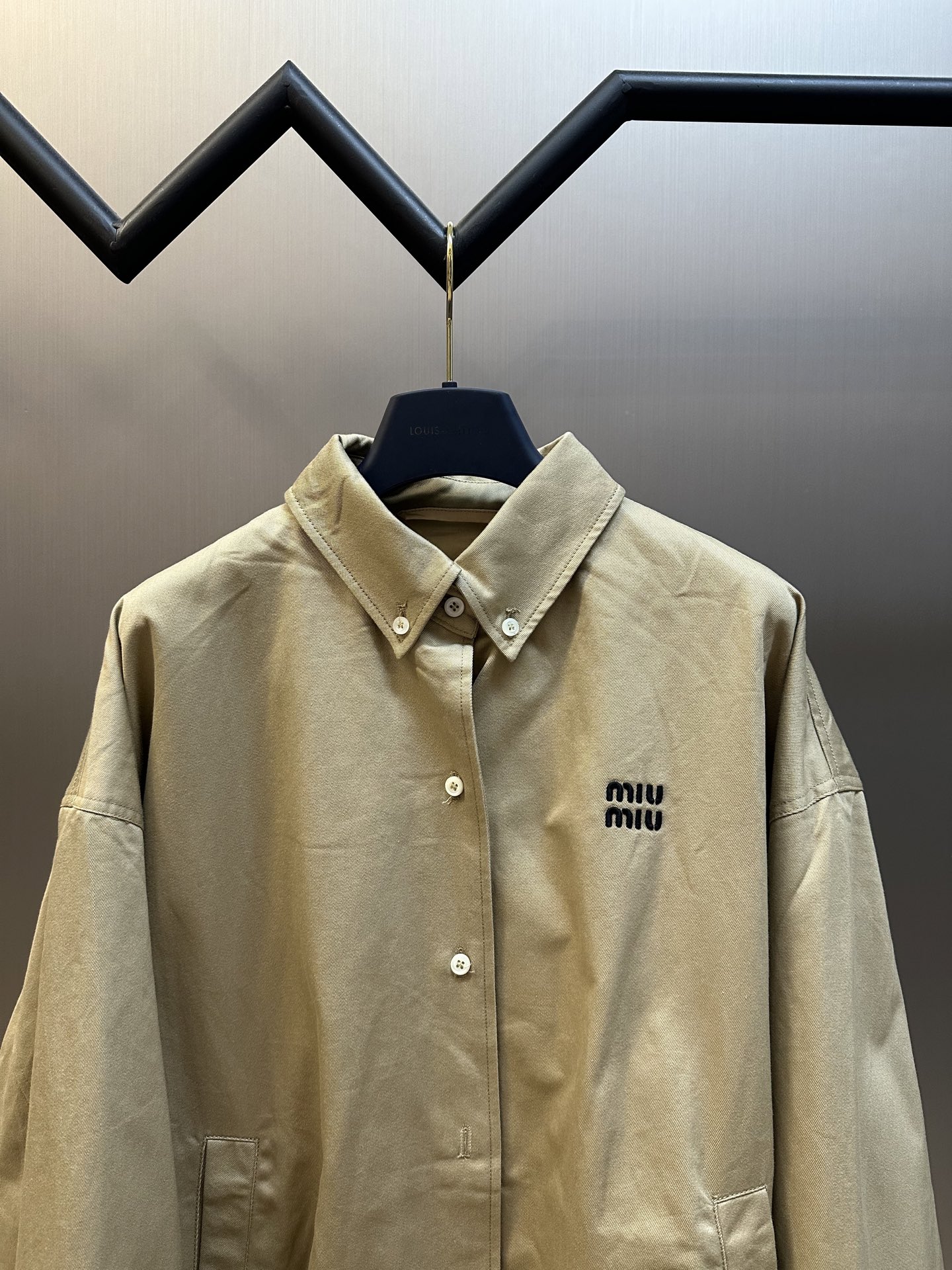 Embroidered Button-Up Jacket