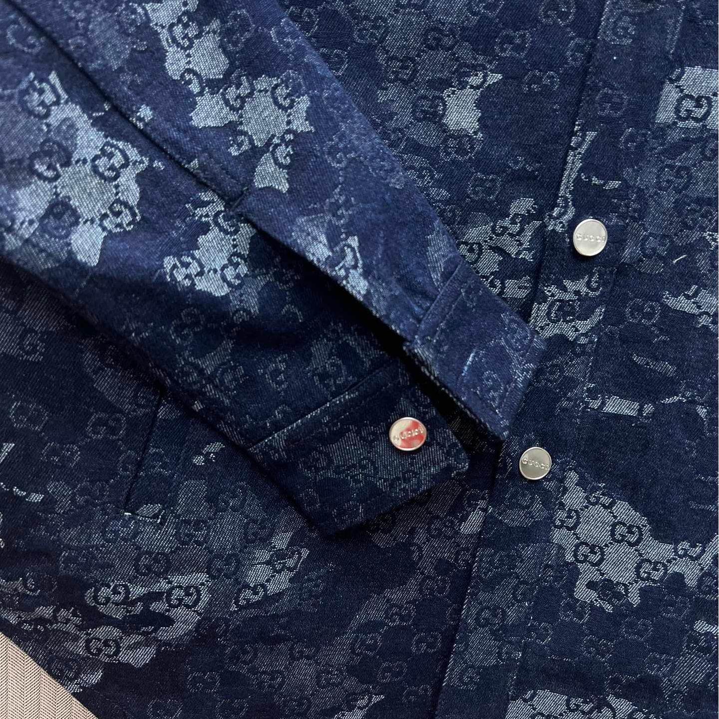 Dark Blue Jacquard Jackets