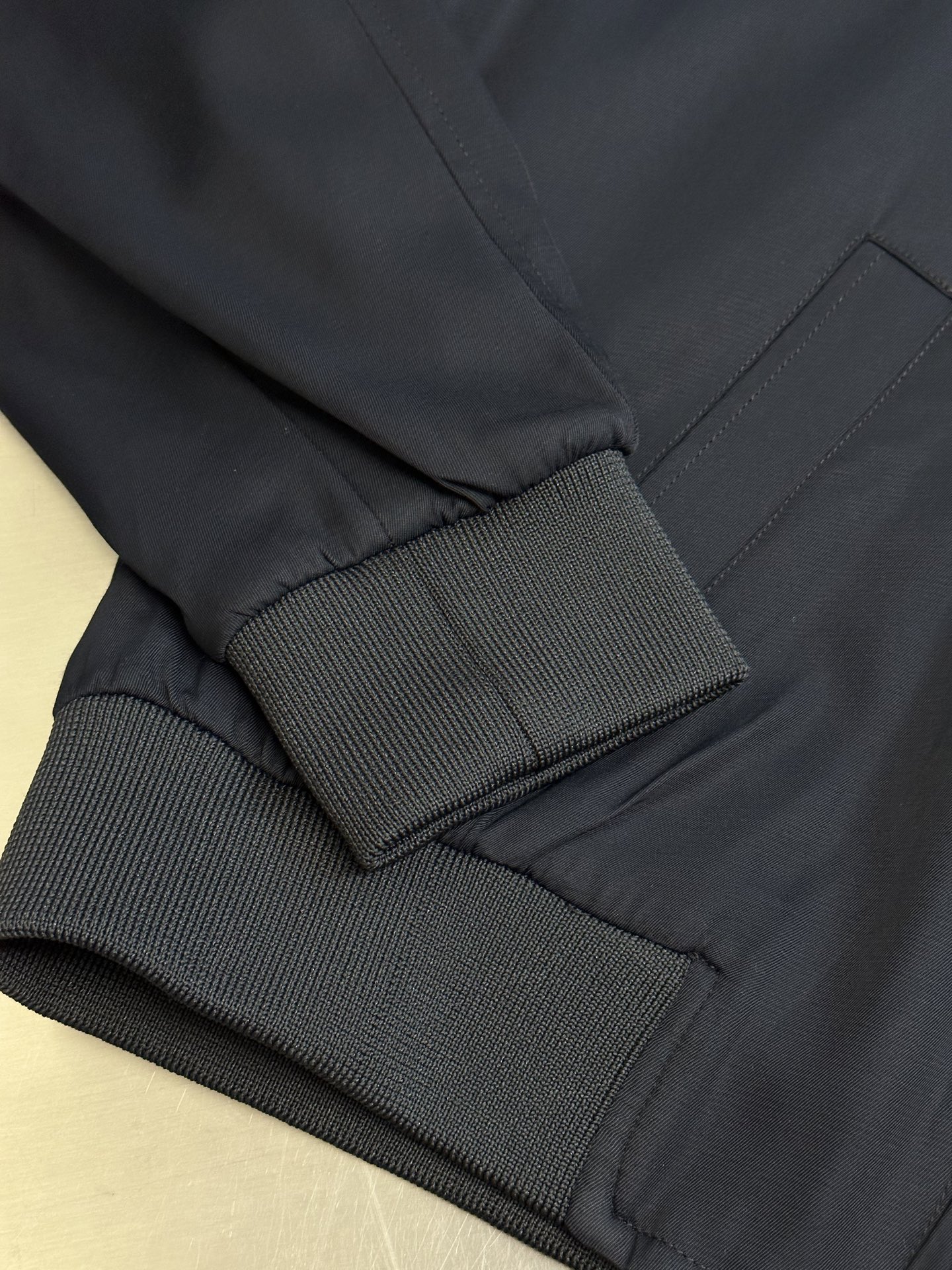 Cocoon silk zipper jacket