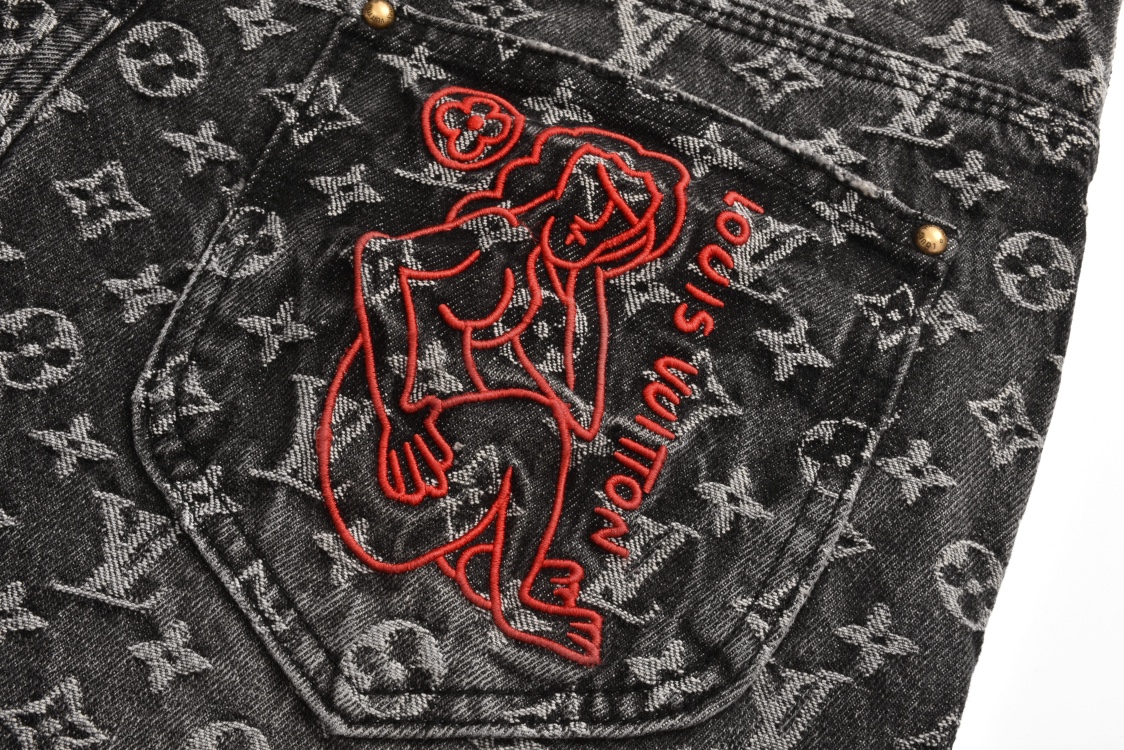 Personalized Printed Ripped Jeans