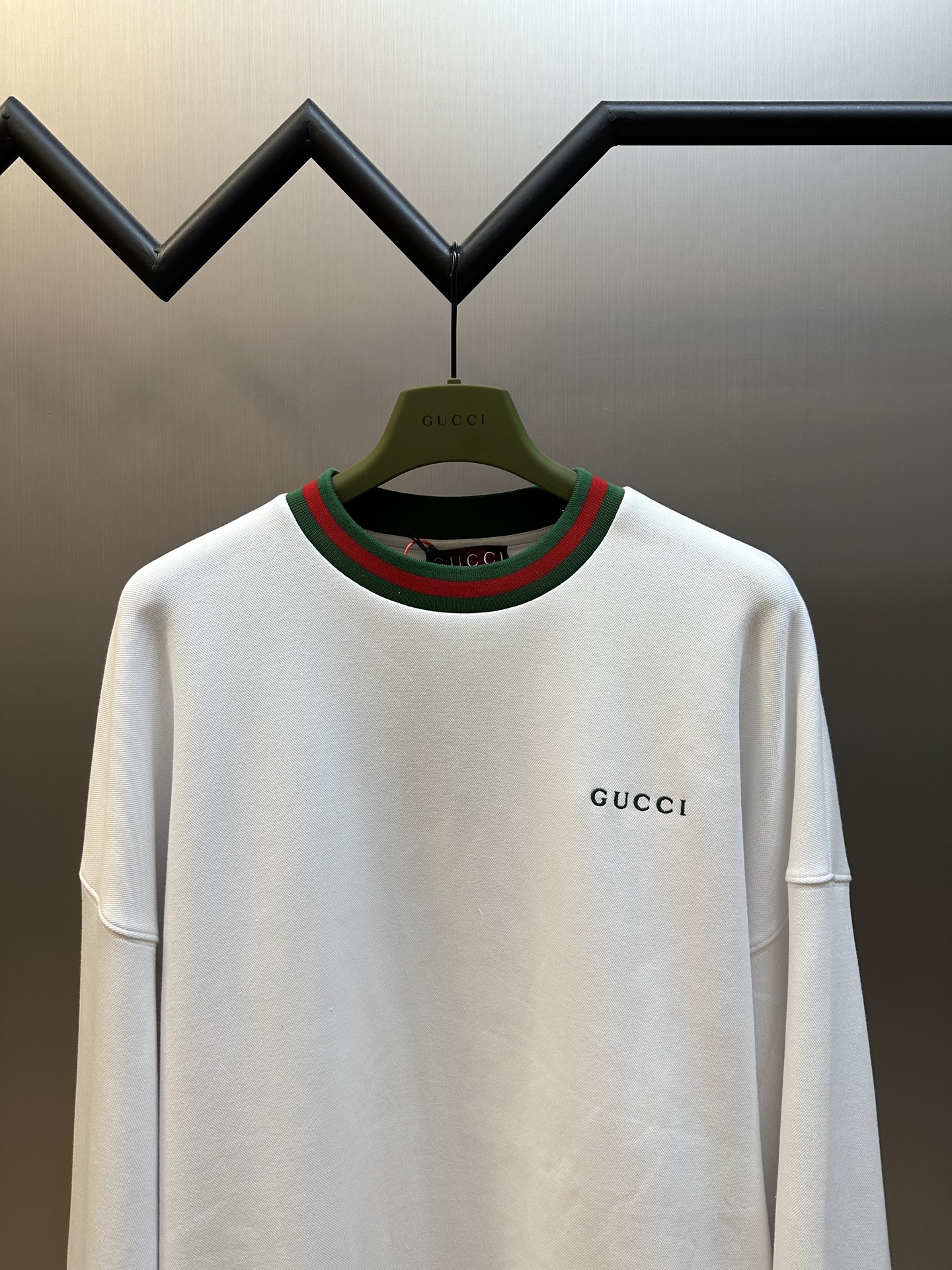 Crew Neck Embroidered Sweatshirt