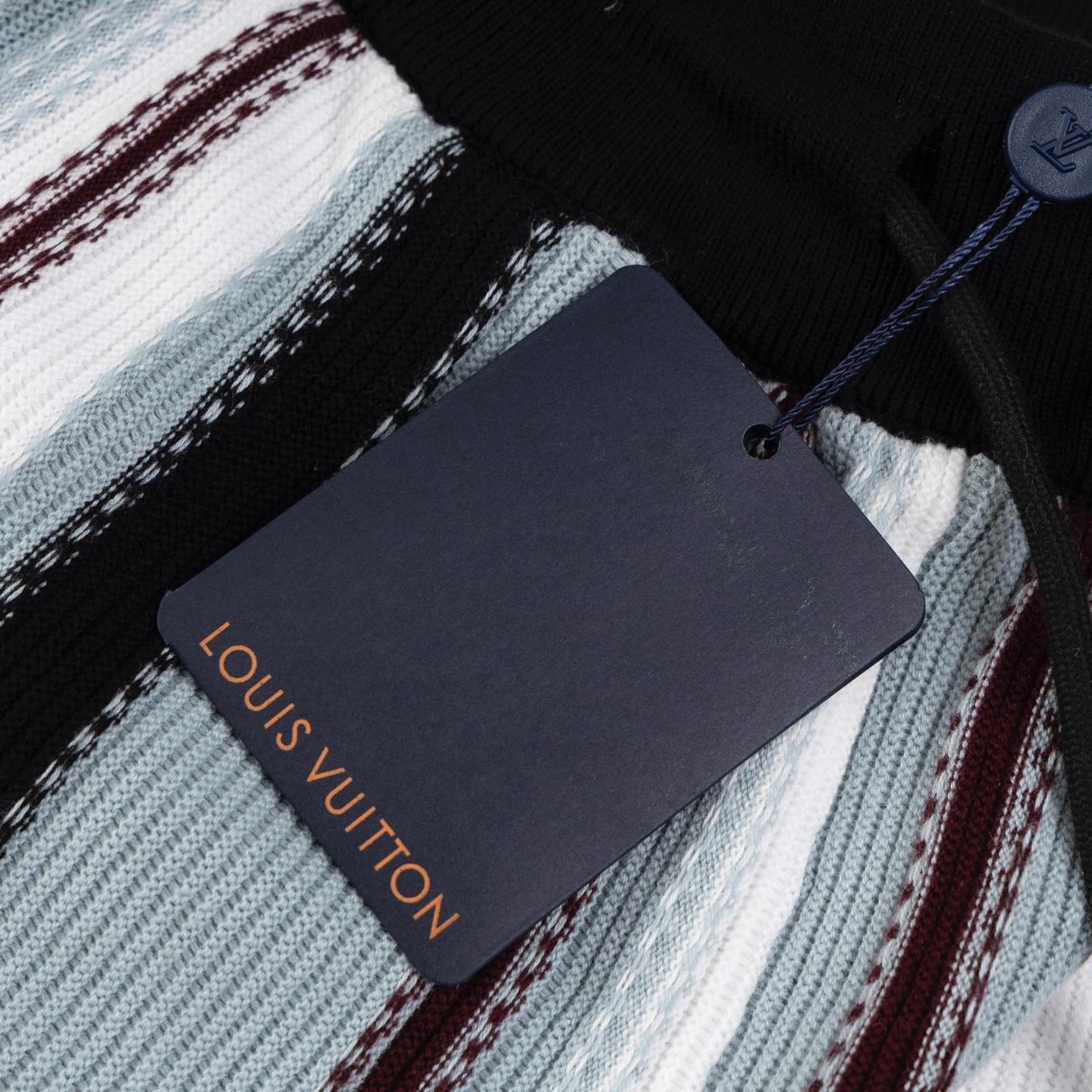 Striped Crochet Shorts