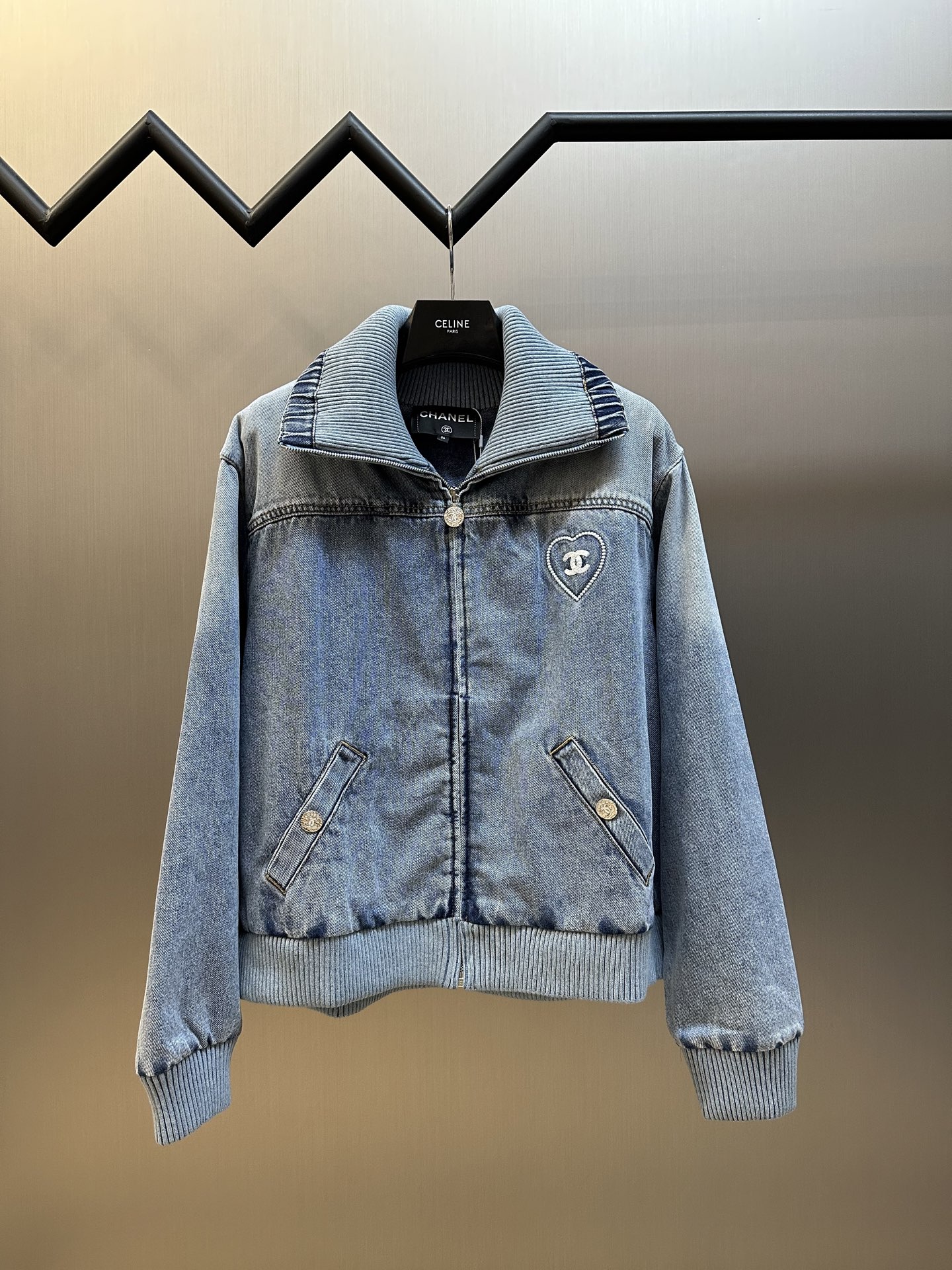 Distressed Denim Jacket