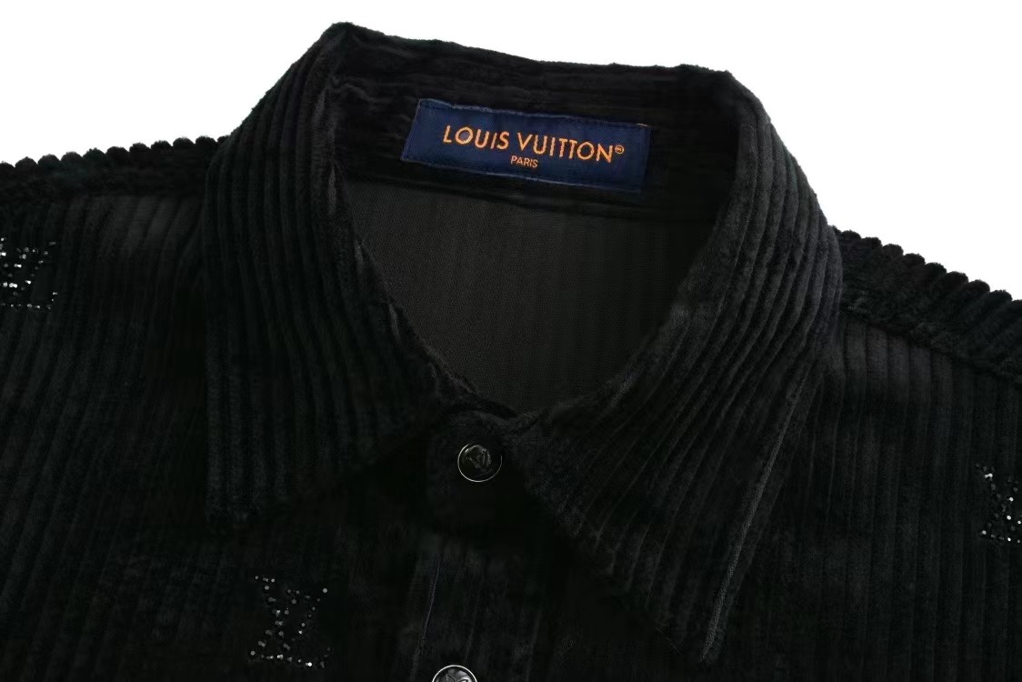 Button-up Corduroy Long Sleeve Shirt