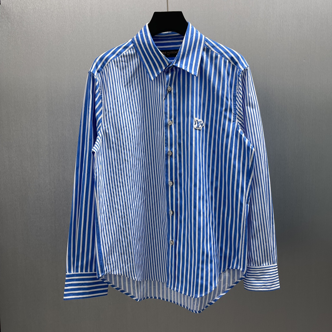 LU Patchwork Striped Shirt